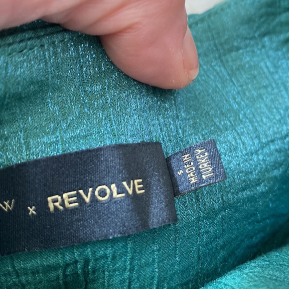 House of Harlow 1960 x Revolve Mona Belted Pant Emerald Green - Picture 5 of 8